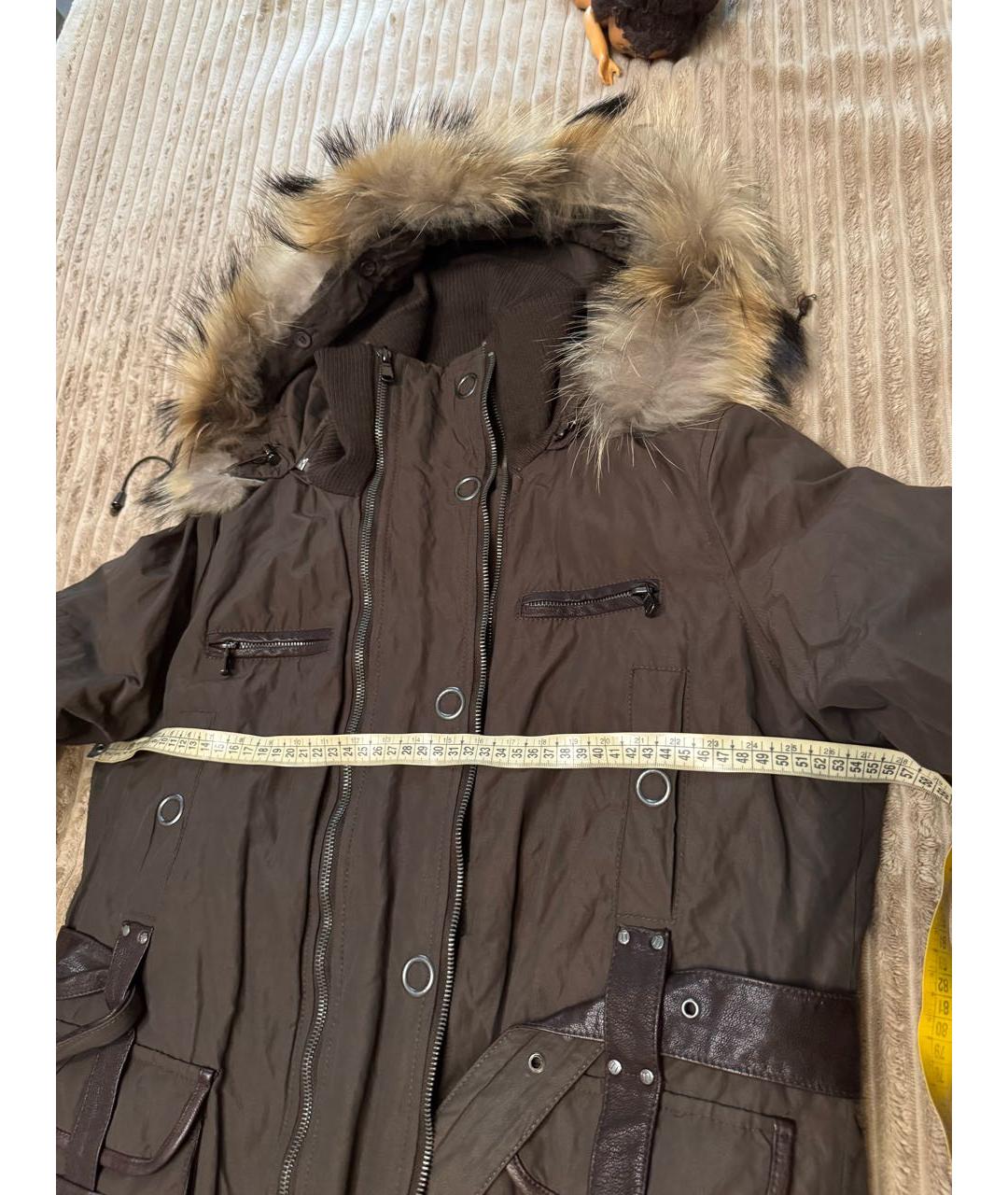 TRUSSARDI Коричневая парка, фото 3