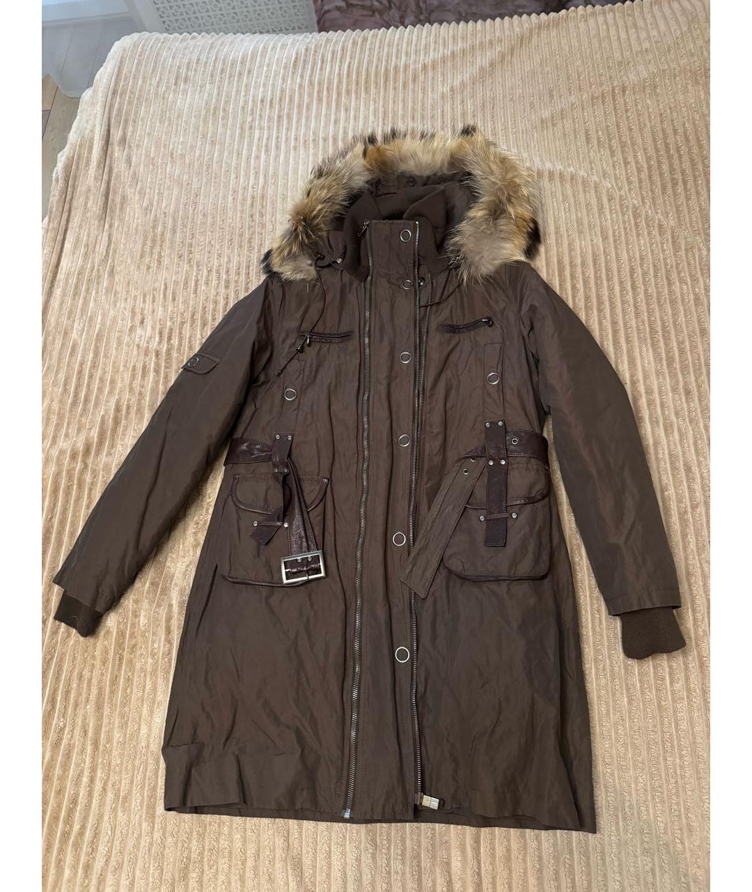 TRUSSARDI Коричневая парка, фото 2