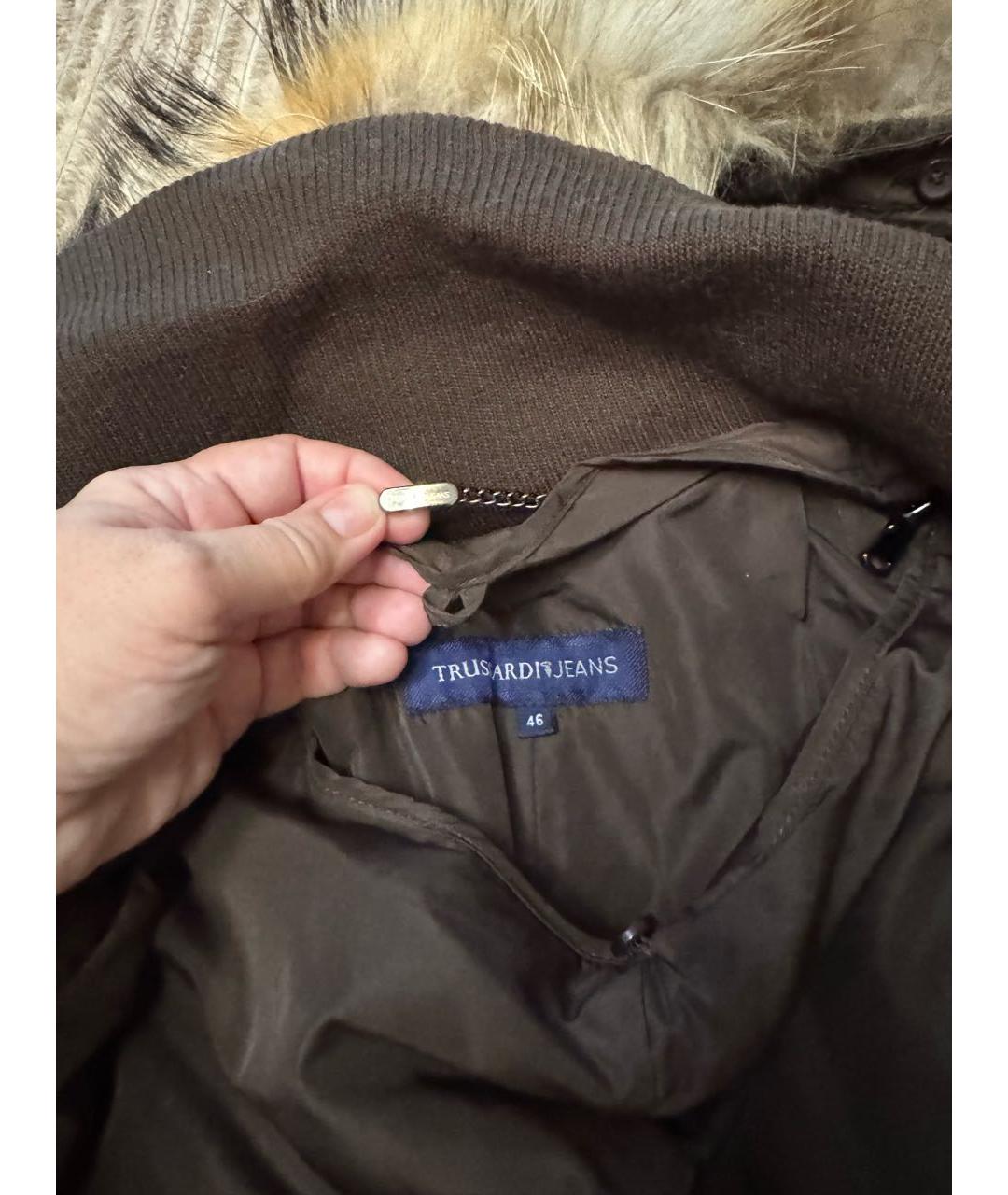TRUSSARDI Коричневая парка, фото 6