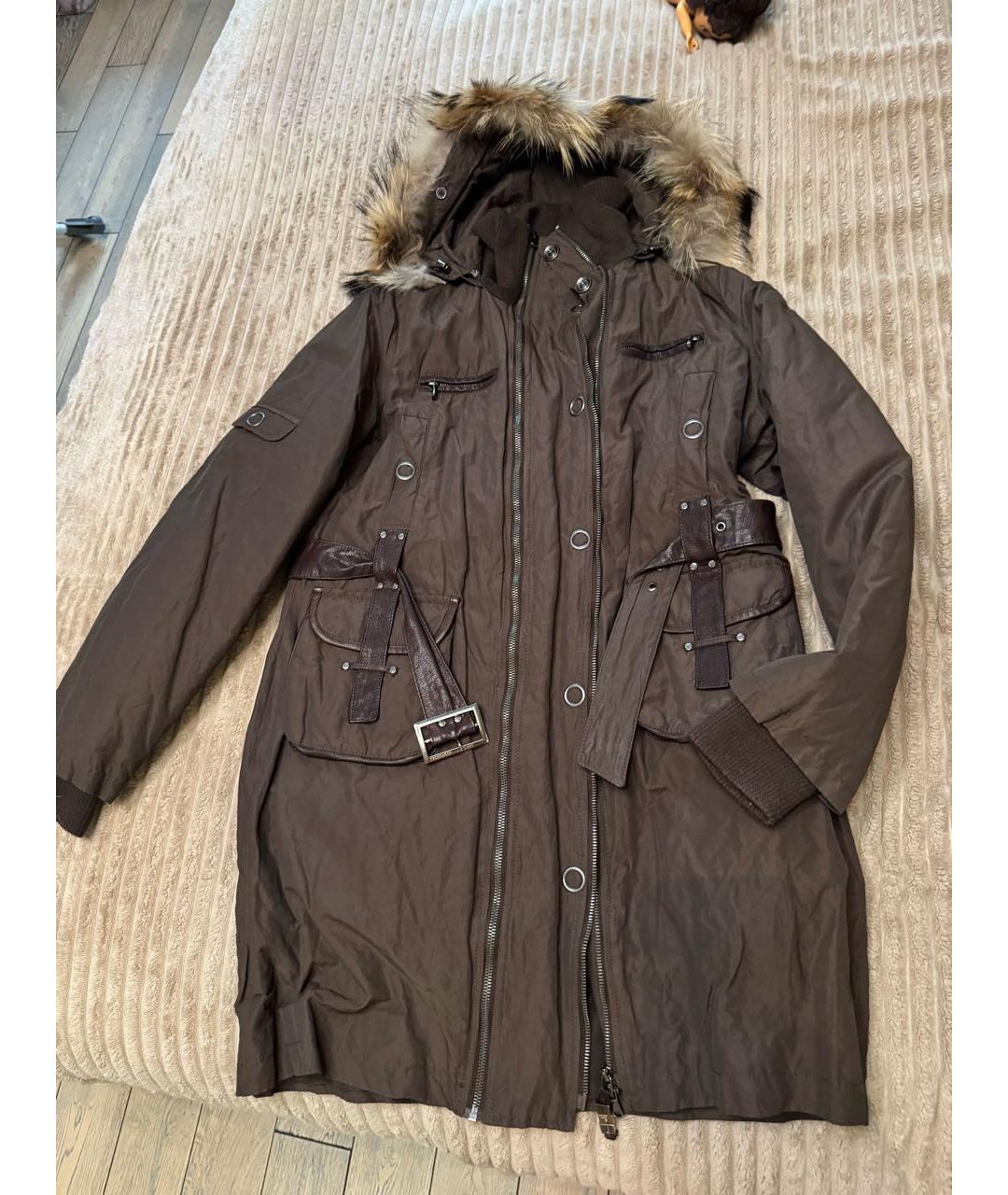 TRUSSARDI Коричневая парка, фото 8
