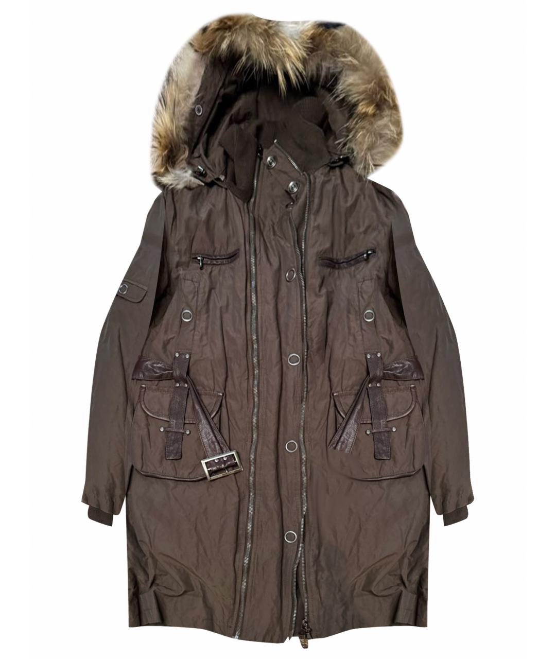 TRUSSARDI Коричневая парка, фото 1