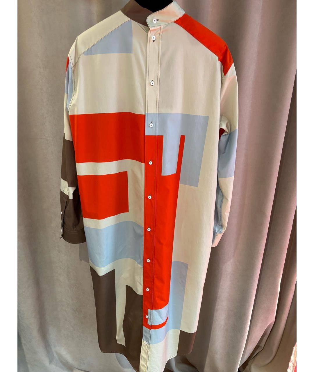 FENDI Мульти хлопковое повседневное платье, фото 2