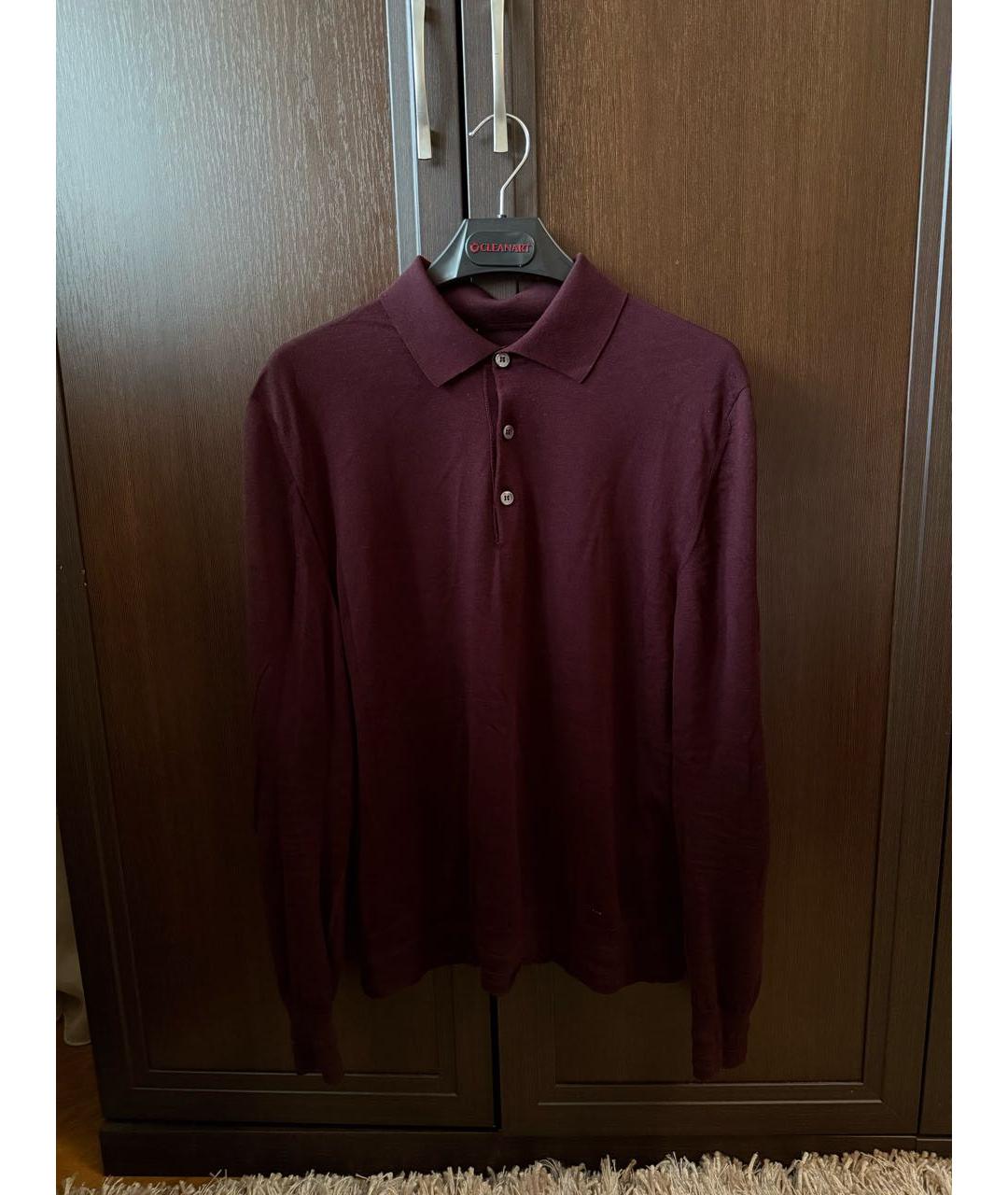 BRIONI Бордовый джемпер / свитер, фото 6