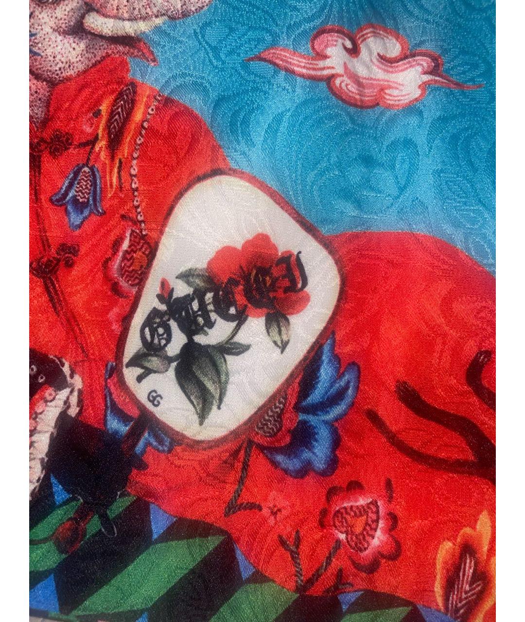 GUCCI Мульти хлопко-эластановая юбка мини, фото 5