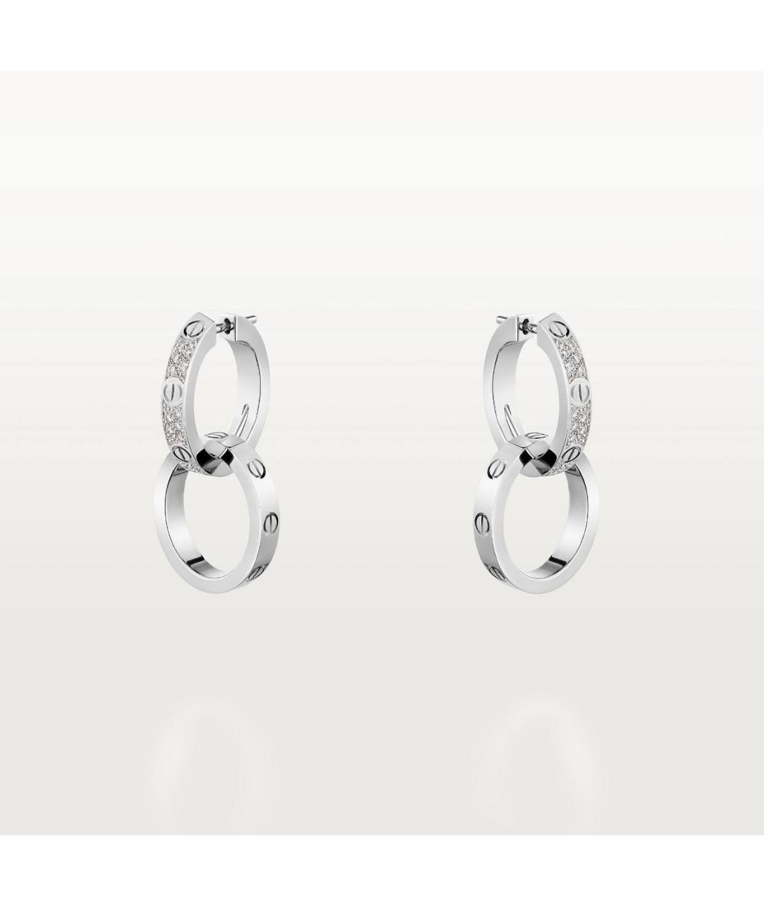 CARTIER Серебряные серьги из белого золота, фото 9