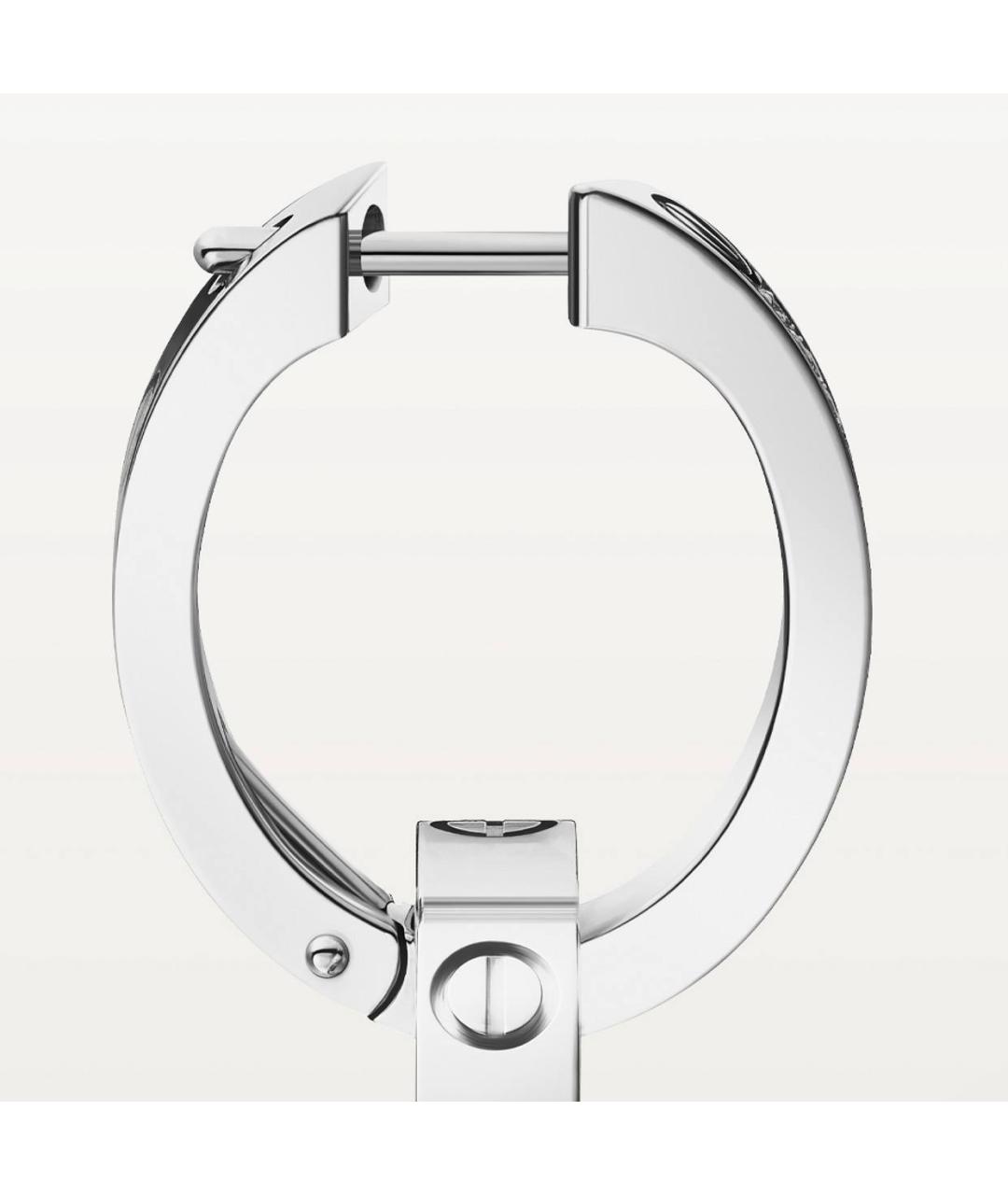 CARTIER Серебряные серьги из белого золота, фото 2