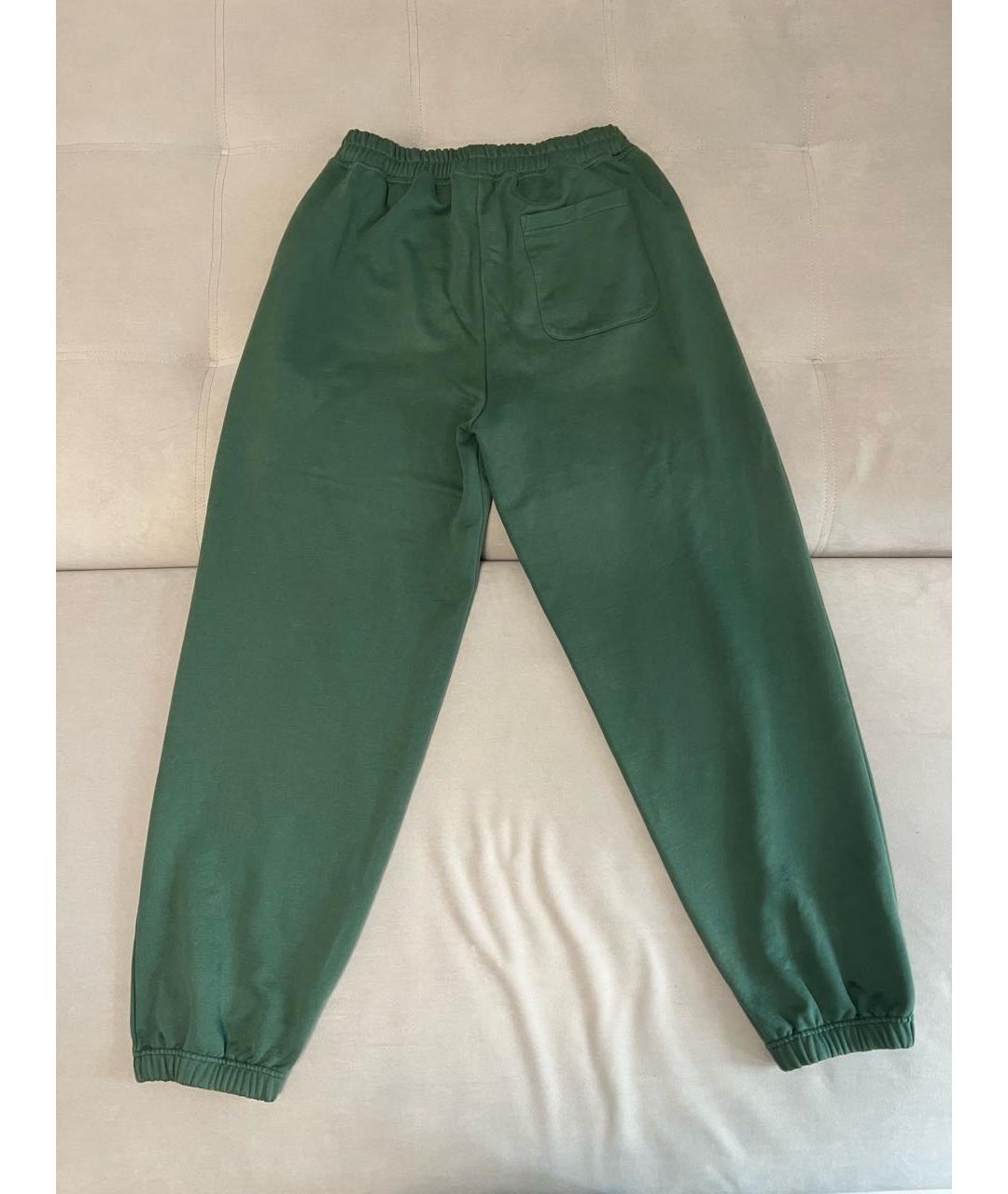 VETEMENTS Зеленые хлопковые повседневные брюки, фото 2