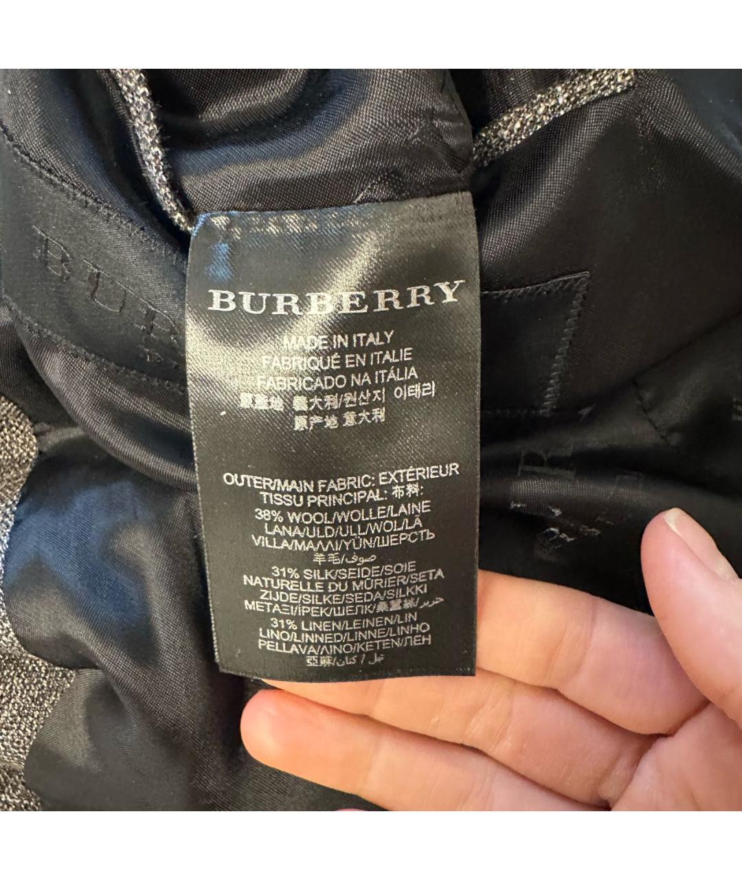 BURBERRY Коричневый классический костюм, фото 6