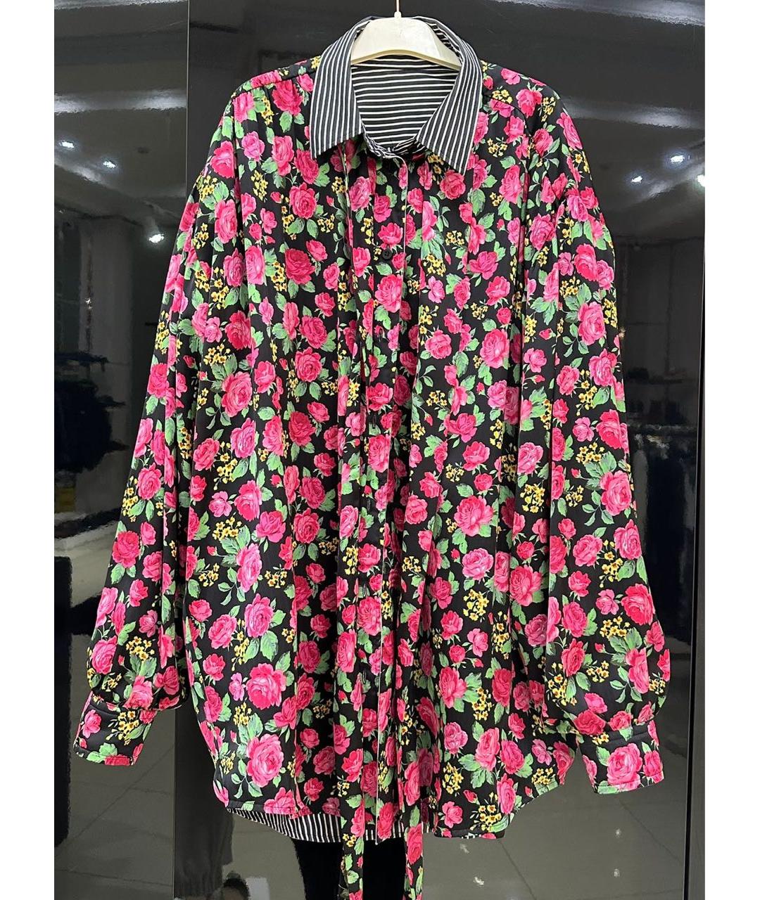 BALENCIAGA Мульти хлопковая рубашка, фото 4