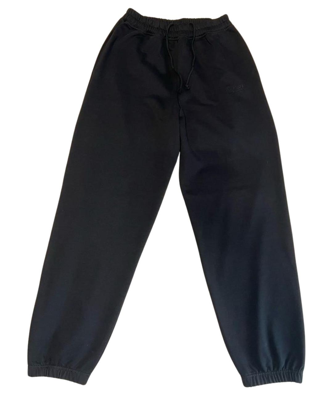 VETEMENTS Черные хлопковые повседневные брюки, фото 1