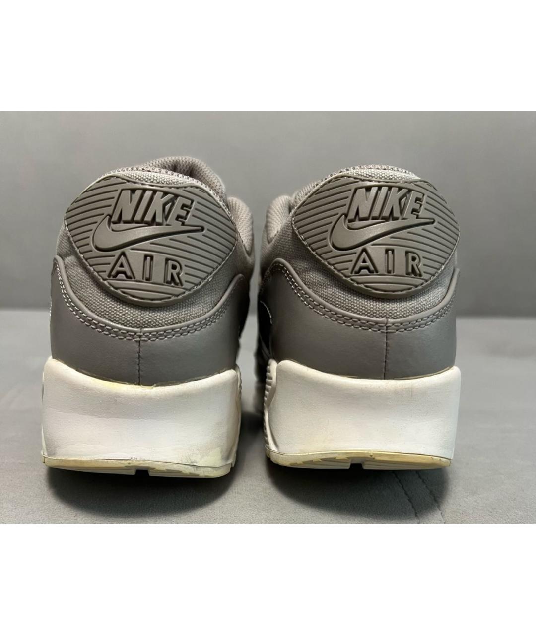 NIKE Серые текстильные низкие кроссовки / кеды, фото 4