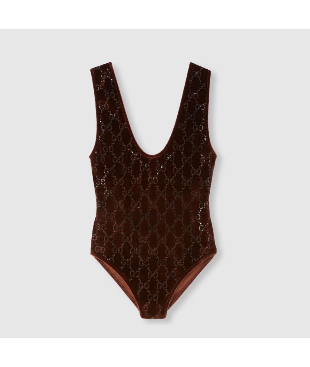 GUCCI Коричневая майка, фото 6