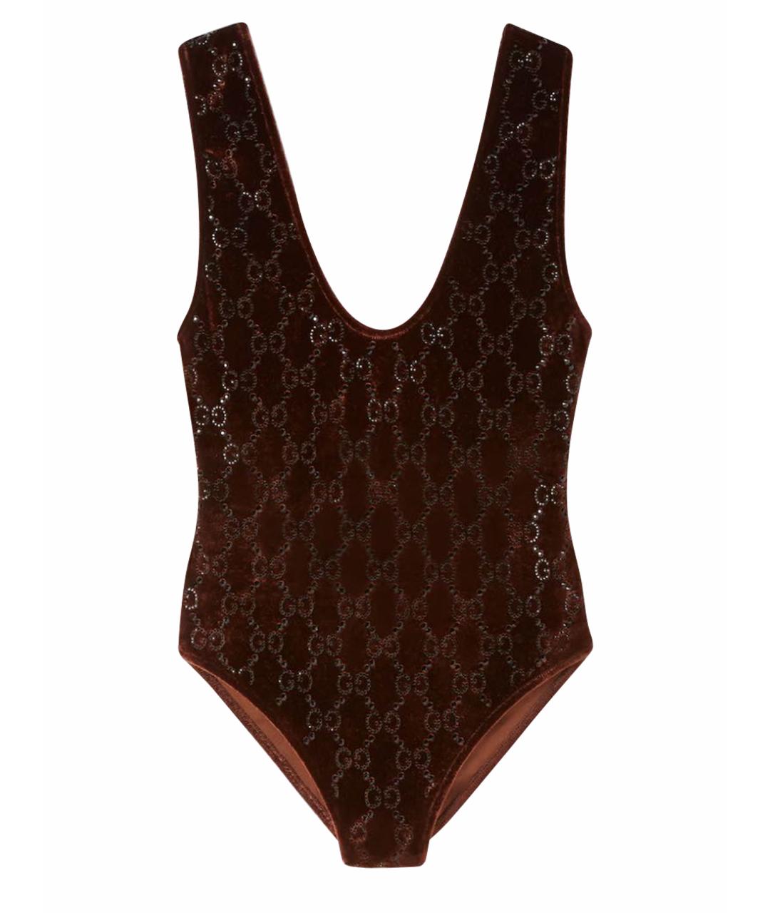 GUCCI Коричневая майка, фото 1