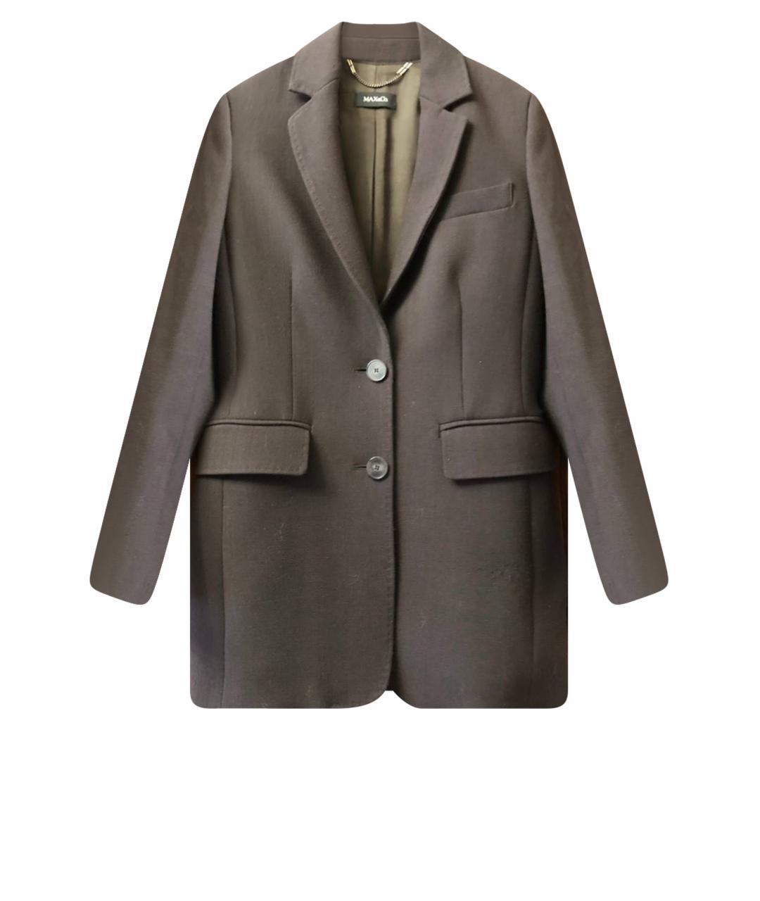 WEEKEND MAX MARA Коричневый полиэстеровый жакет/пиджак, фото 1