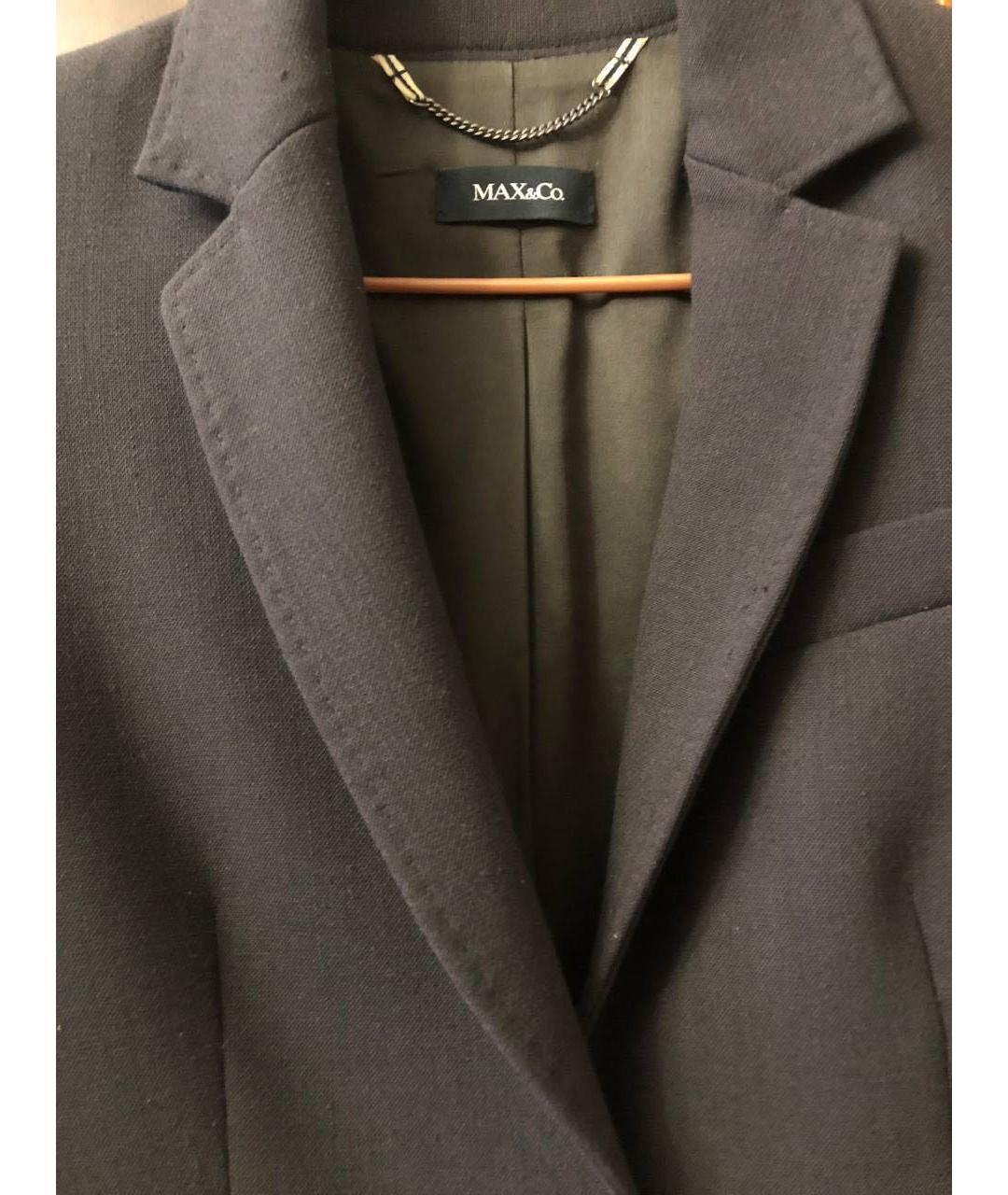 WEEKEND MAX MARA Коричневый полиэстеровый жакет/пиджак, фото 4