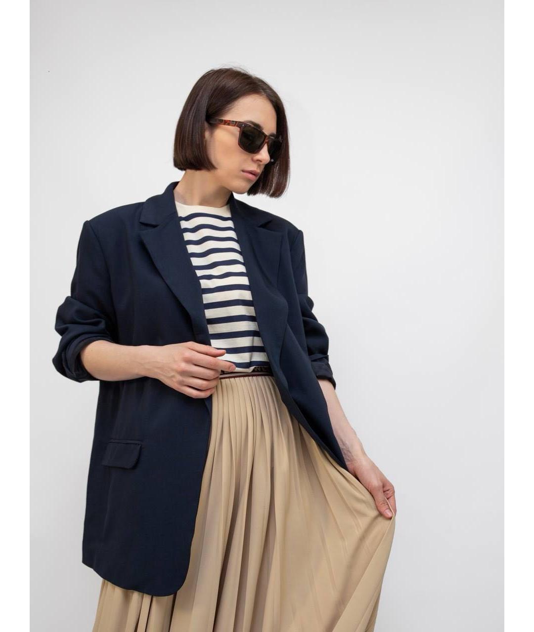 WEEKEND MAX MARA Бежевая полиэстеровая юбка макси, фото 5