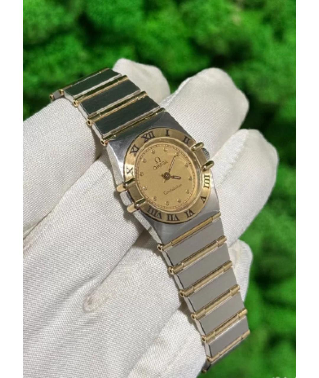 OMEGA Серебряные часы из желтого золота, фото 7