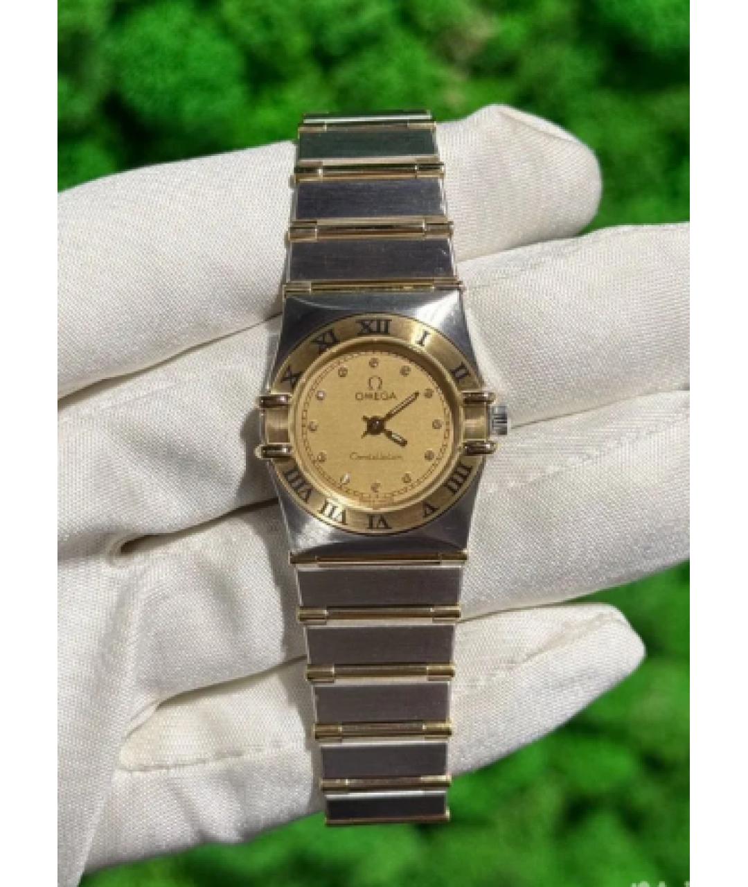 OMEGA Серебряные часы из желтого золота, фото 8
