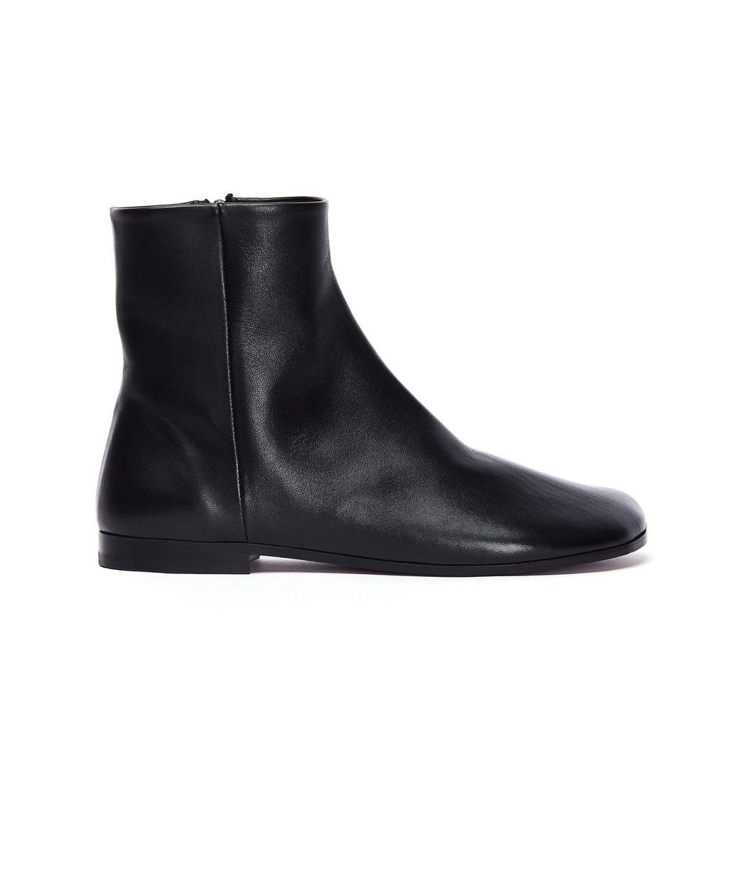 VETEMENTS Черные кожаные ботинки, фото 1