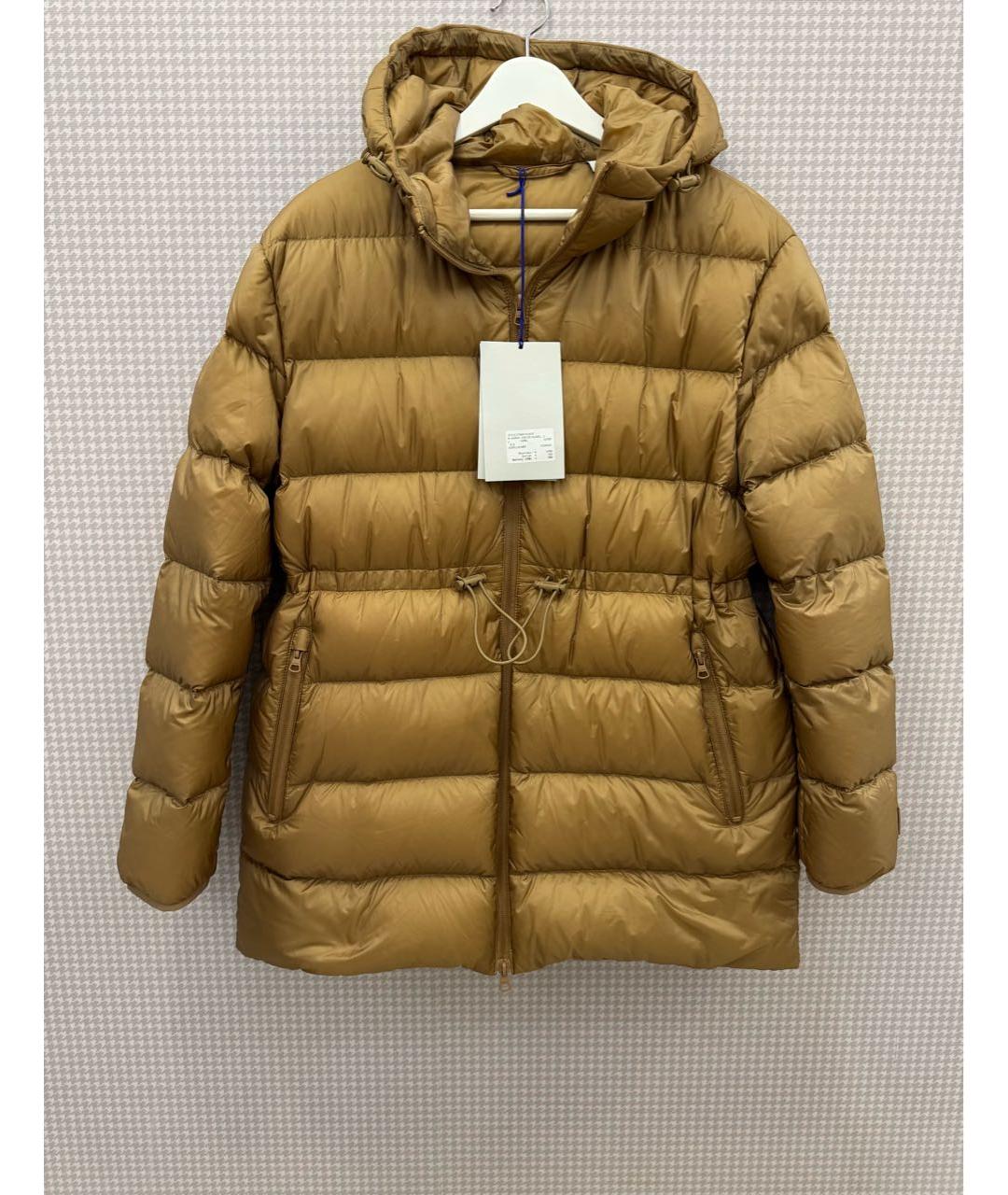 BURBERRY Коричневый полиамидовый пуховик, фото 7