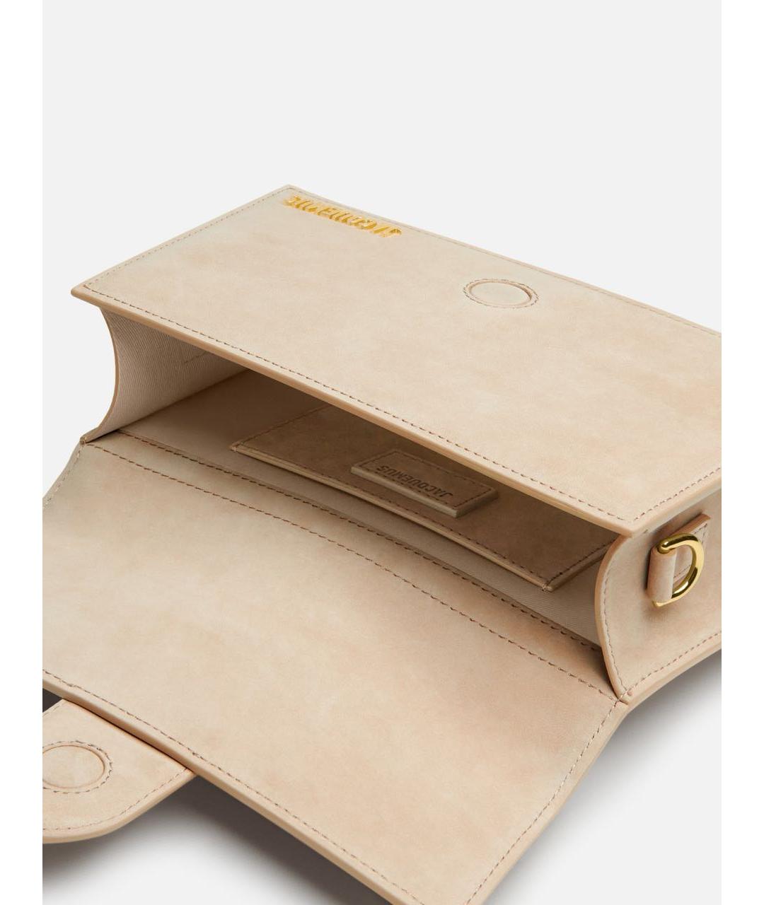 JACQUEMUS Бежевая сумка с короткими ручками, фото 5