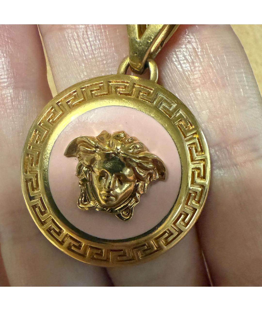 VERSACE Розовая металлическая подвеска, фото 4