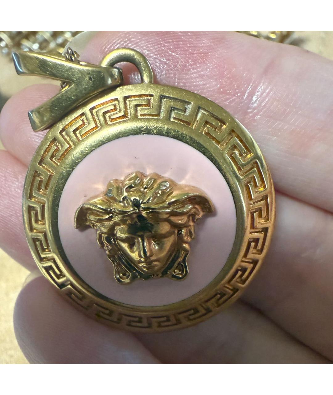 VERSACE Розовая металлическая подвеска, фото 5