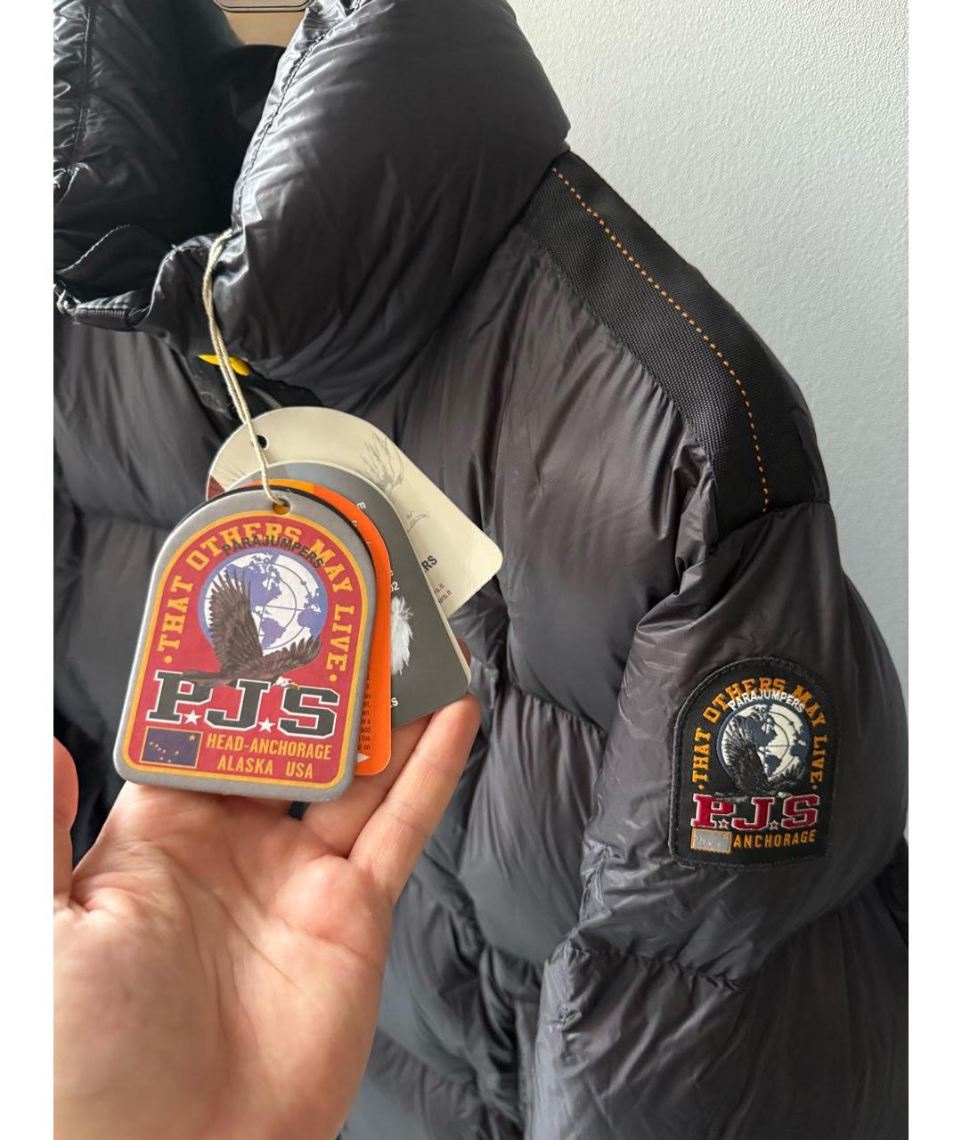 PARAJUMPERS Черный полиамидовый пуховик, фото 2