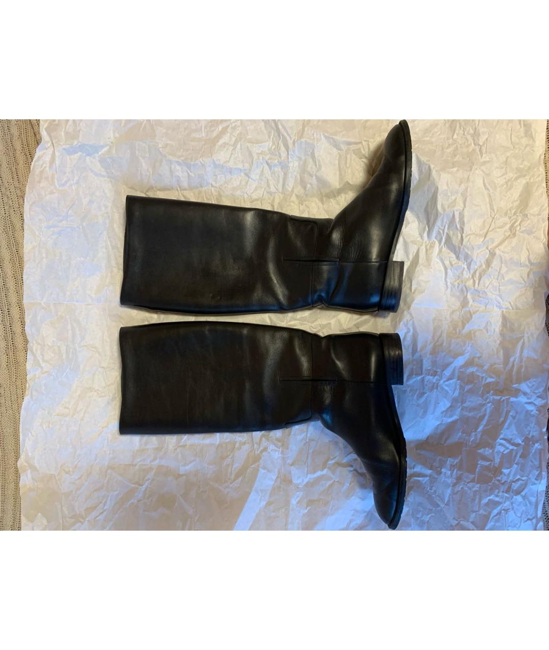 STUART WEITZMAN Черные кожаные сапоги, фото 3
