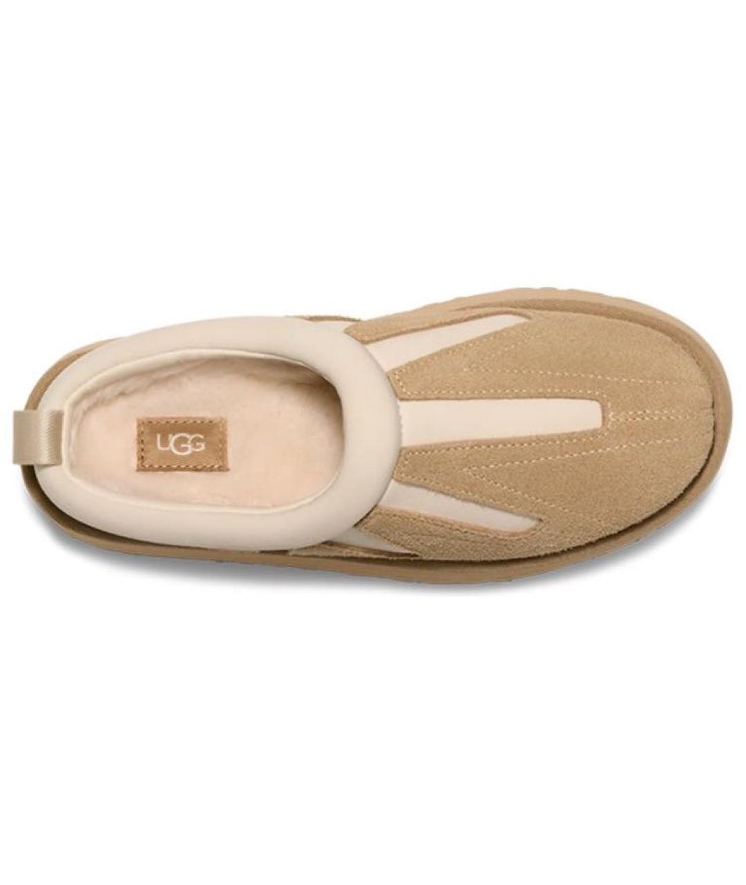 UGG AUSTRALIA Бежевые замшевые сабо, фото 4