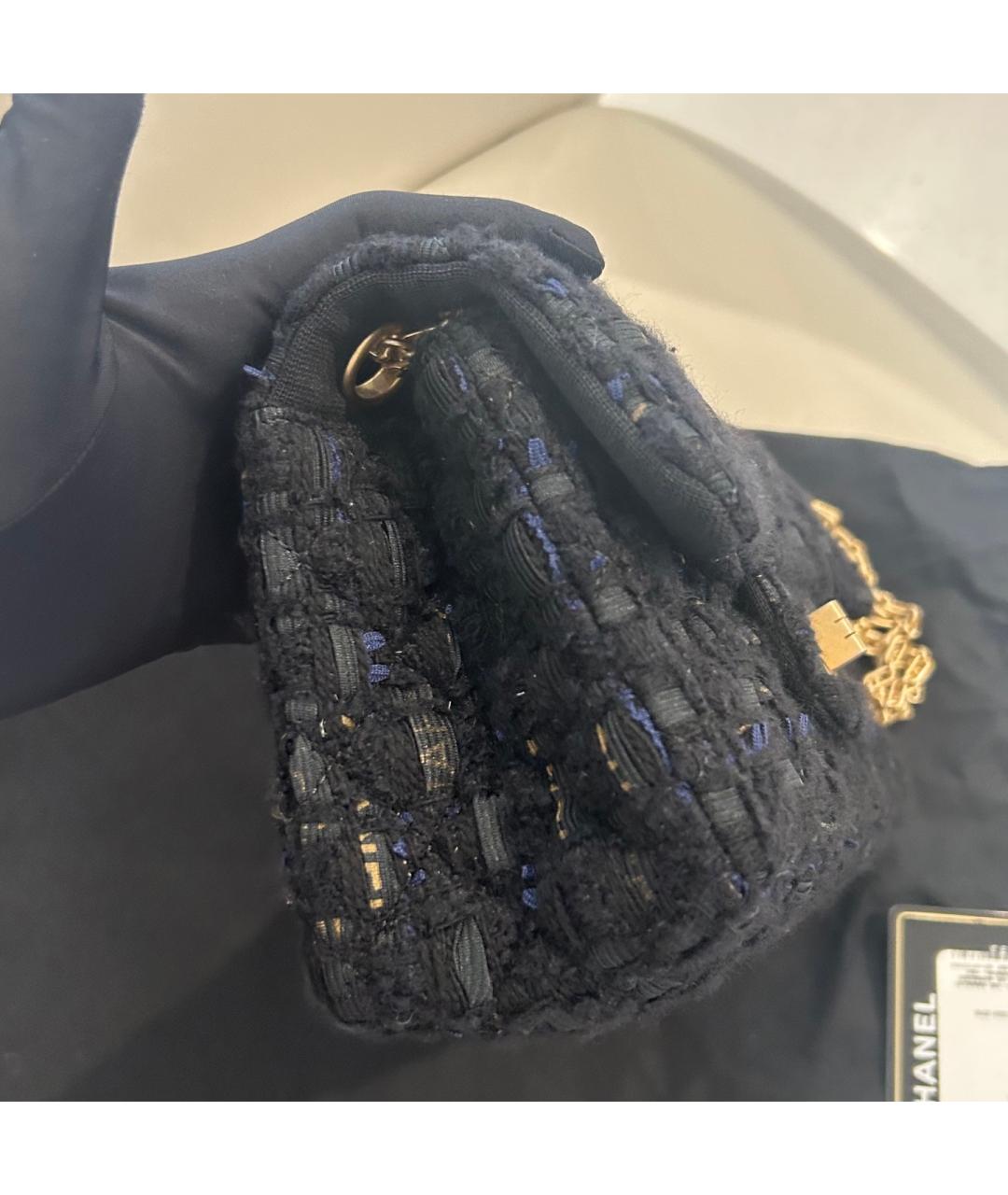 CHANEL Черная пелетеная сумка через плечо, фото 3