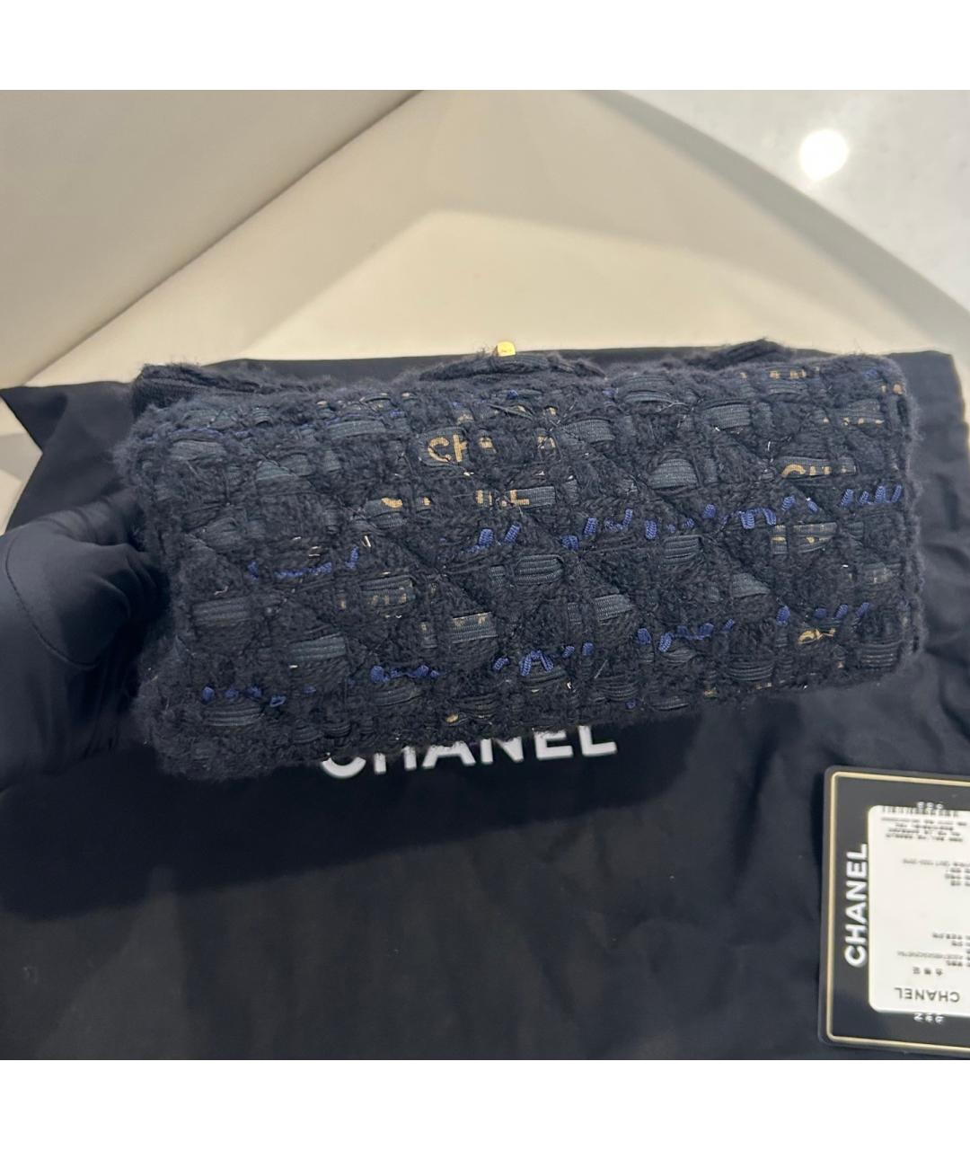 CHANEL Черная пелетеная сумка через плечо, фото 4