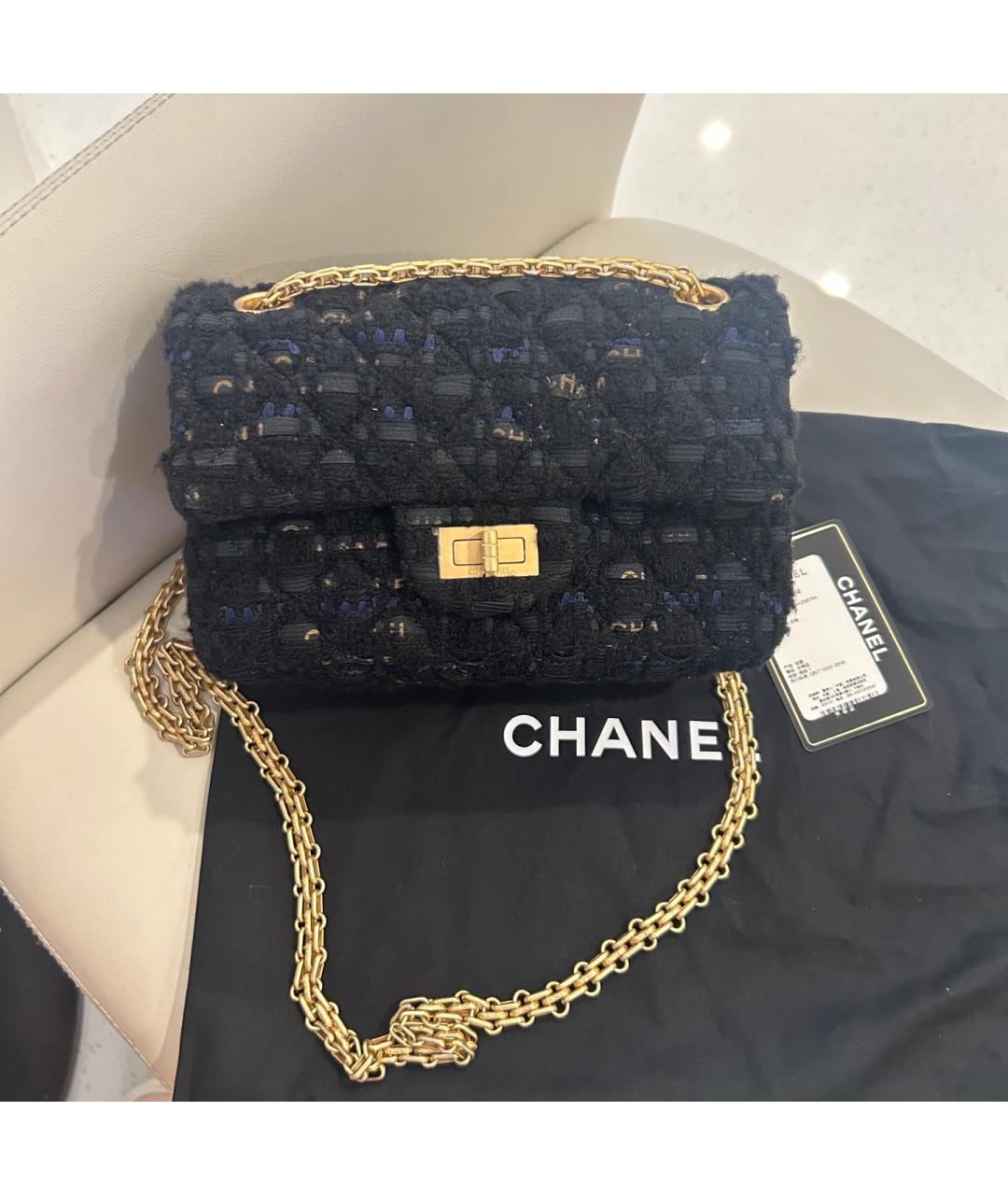 CHANEL Черная пелетеная сумка через плечо, фото 10
