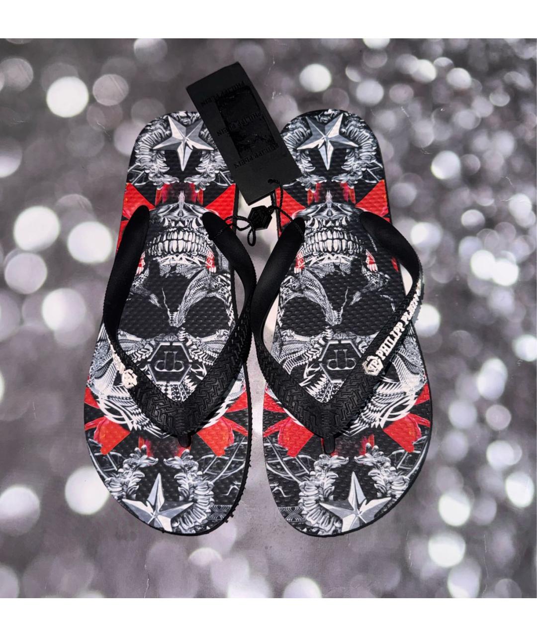 PHILIPP PLEIN Мульти шлепанцы, фото 2
