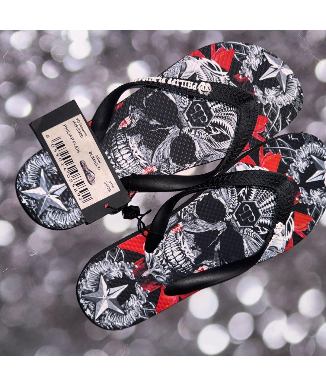 PHILIPP PLEIN Мульти шлепанцы, фото 5