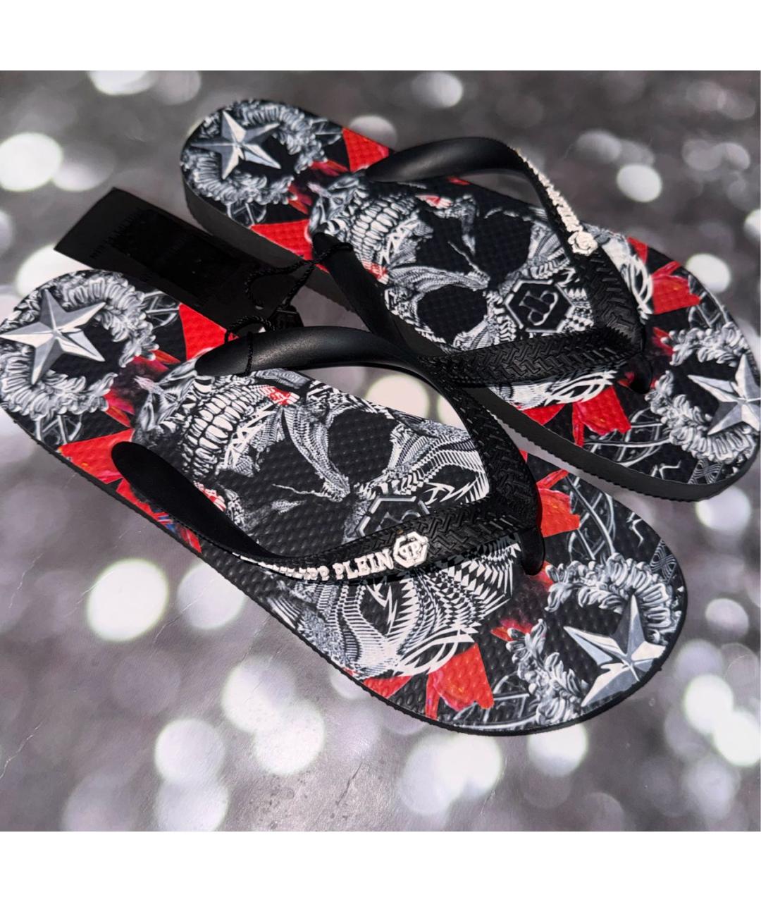 PHILIPP PLEIN Мульти шлепанцы, фото 6