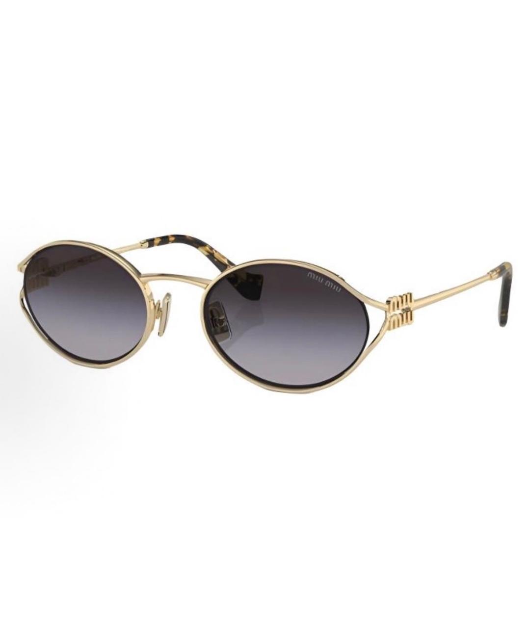 MIU MIU Металлические солнцезащитные очки, фото 1