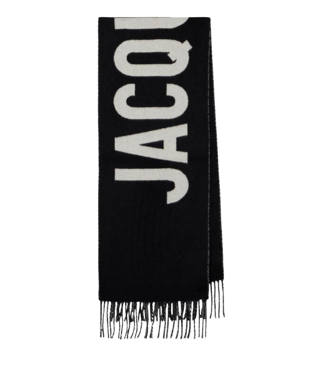 JACQUEMUS Черный шерстяной шарф, фото 1