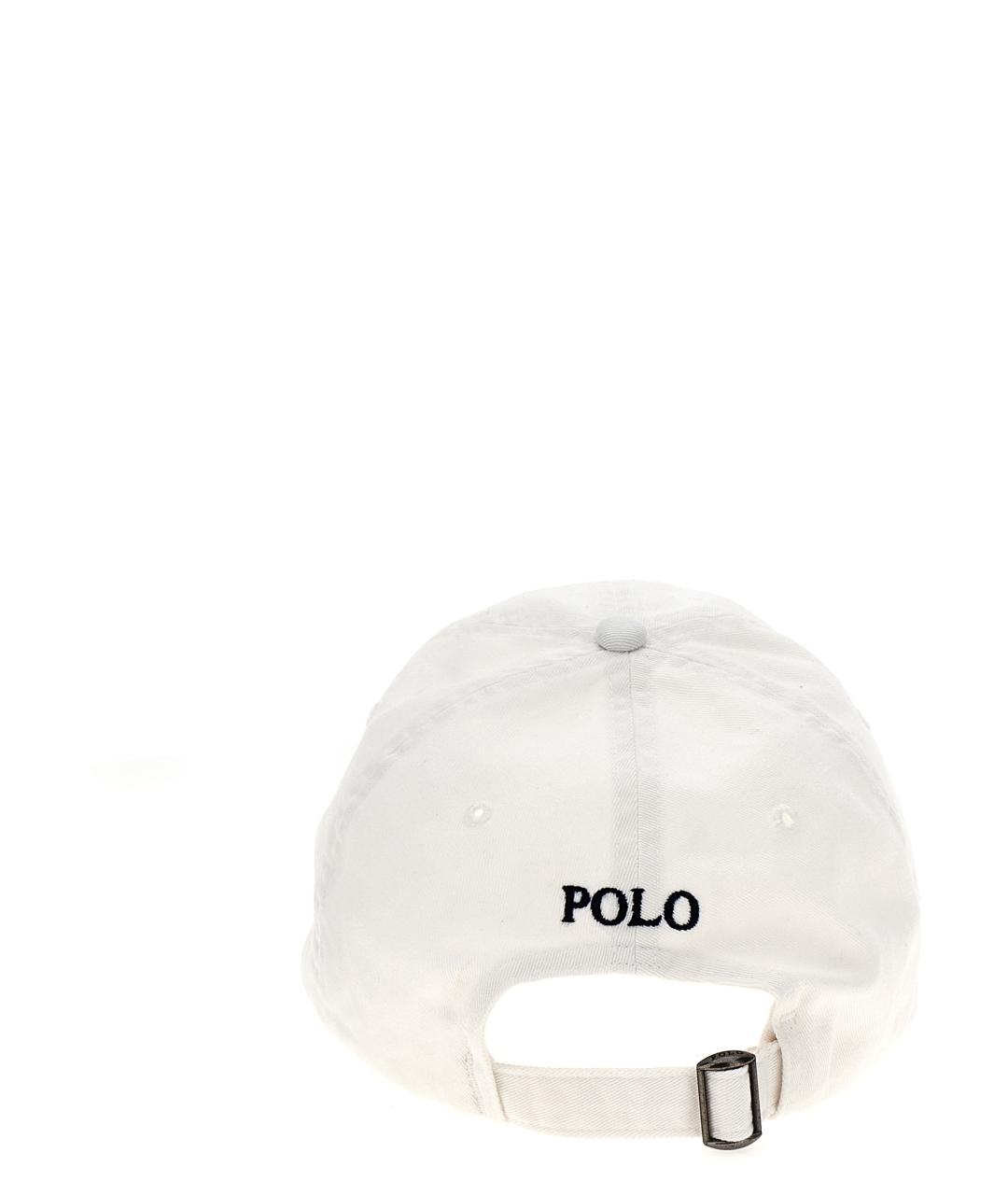 POLO RALPH LAUREN Белая хлопковая кепка/бейсболка, фото 3