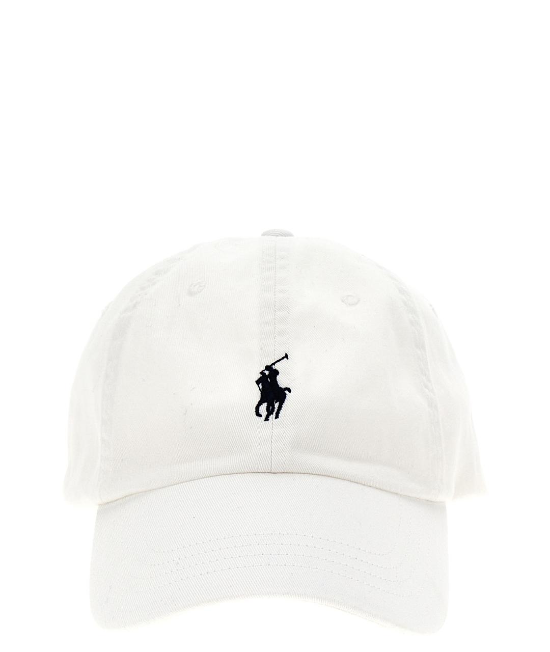 POLO RALPH LAUREN Белая хлопковая кепка/бейсболка, фото 1