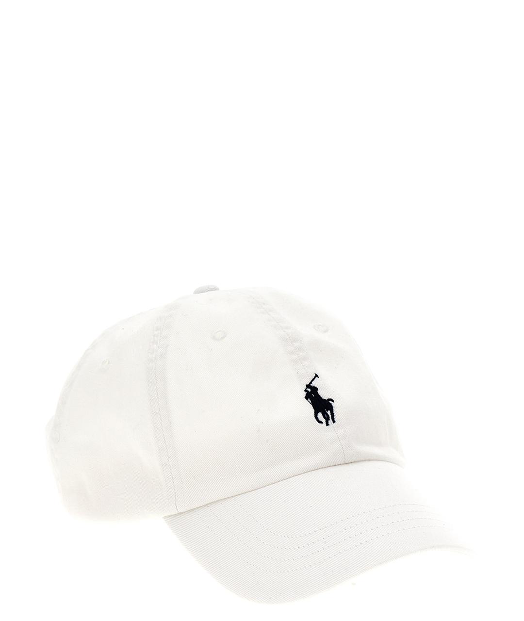 POLO RALPH LAUREN Белая хлопковая кепка/бейсболка, фото 2