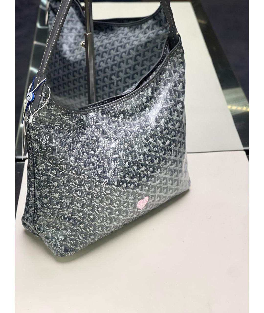 GOYARD Серая сумка через плечо из искусственной кожи, фото 2