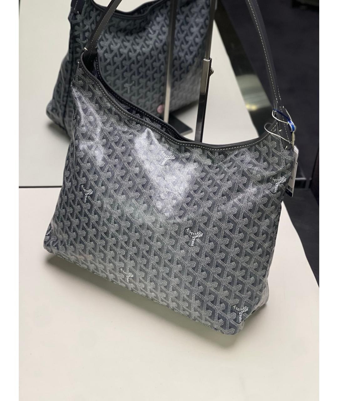 GOYARD Серая сумка через плечо из искусственной кожи, фото 3