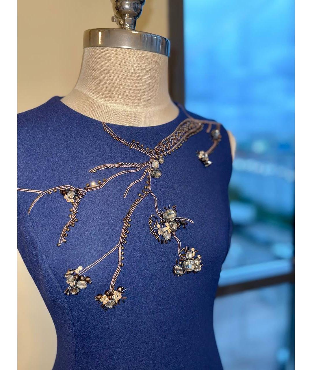 SI-JAY Синее полиамидовое платье, фото 7