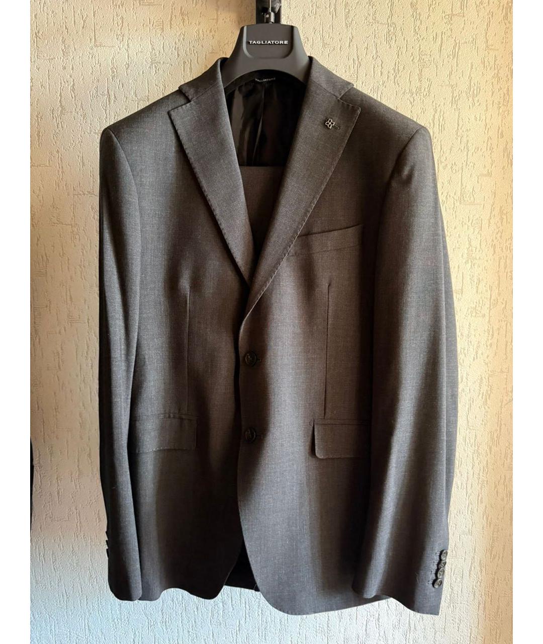 TAGLIATORE Серый классический костюм, фото 2