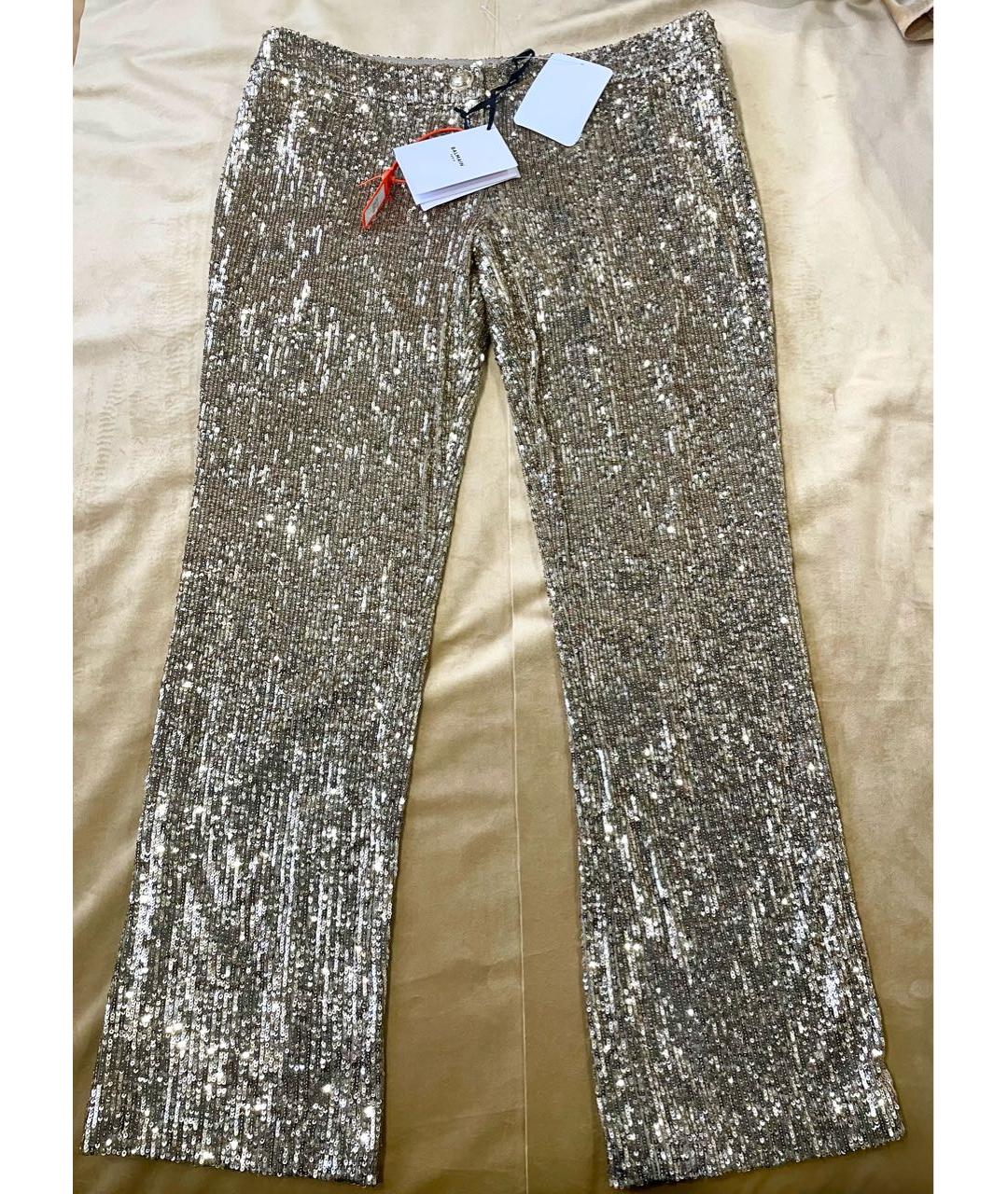 BALMAIN Золотые шелковые кюлоты, фото 5