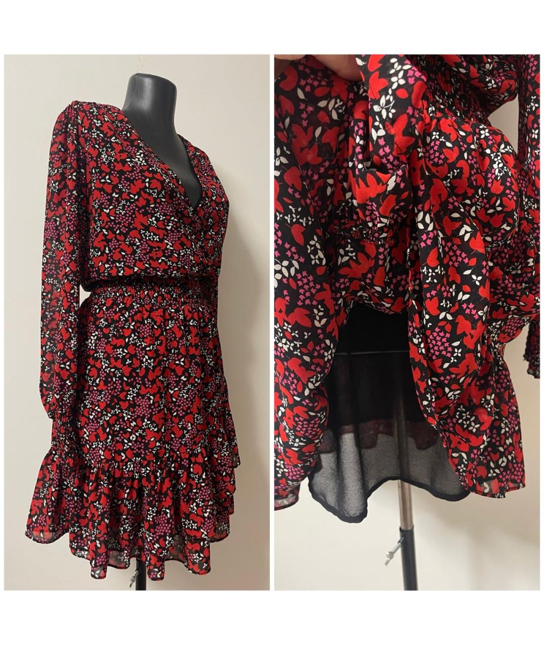 MICHAEL MICHAEL KORS Красное полиэстеровое повседневное платье, фото 6