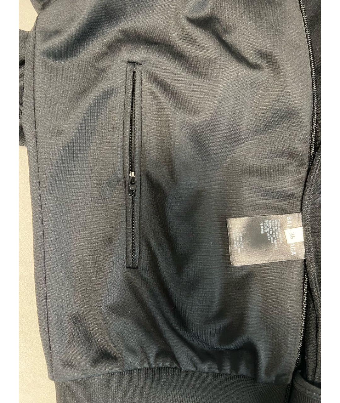 BALENCIAGA Черная спортивная куртка, фото 4