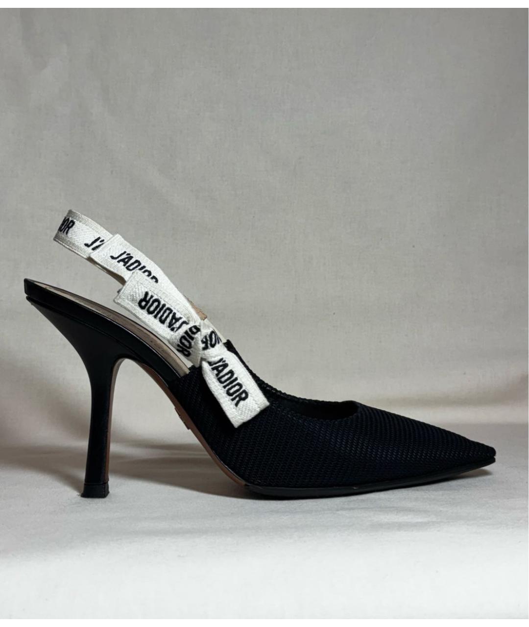CHRISTIAN DIOR Черные текстильные туфли, фото 9