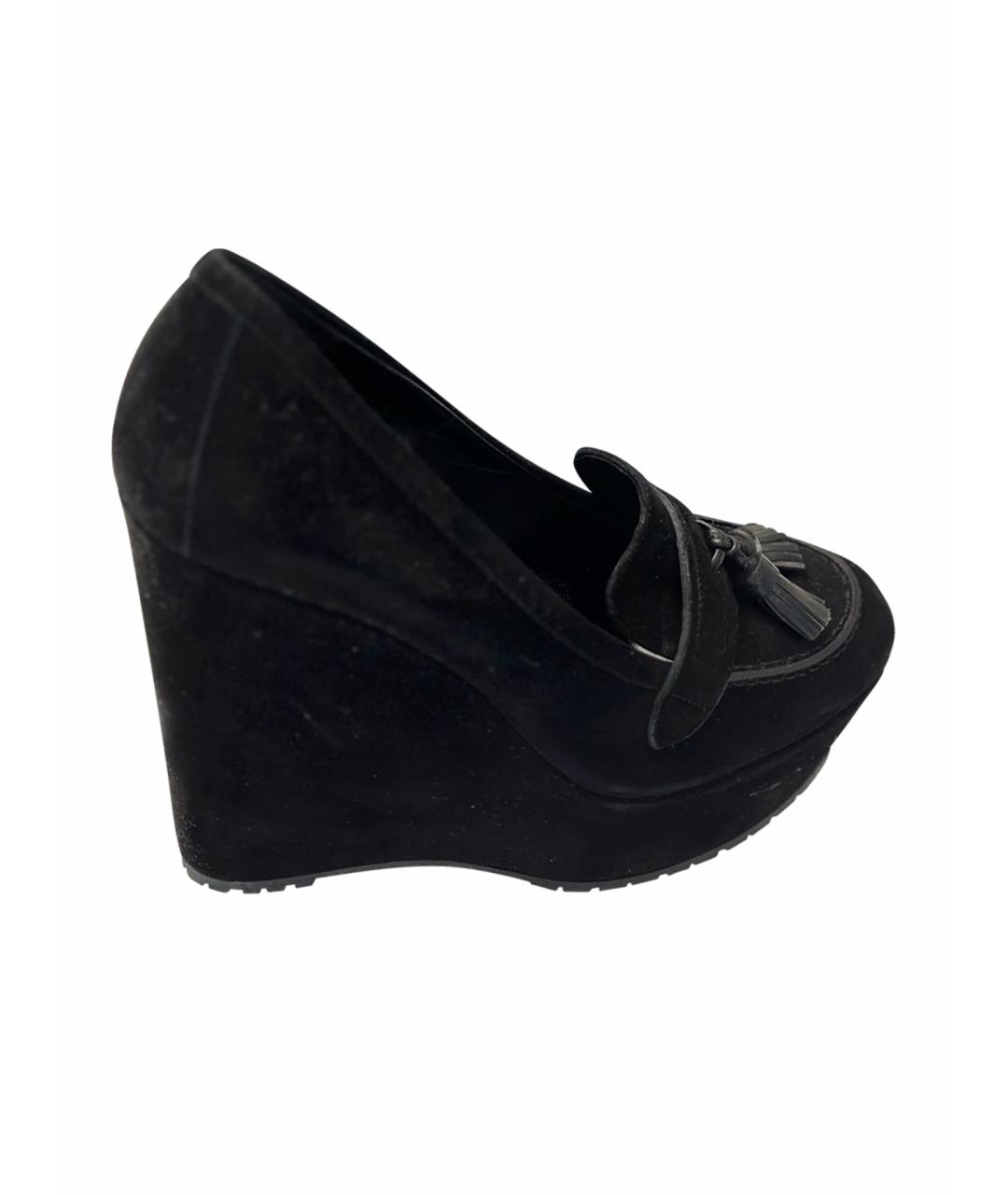 GIANVITO ROSSI Черные замшевые туфли, фото 1